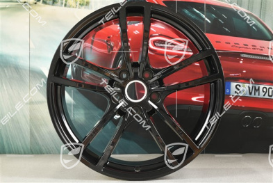 21" Felge Cayenne Turbo, 11J x 21 ET49, schwarz hochglanz