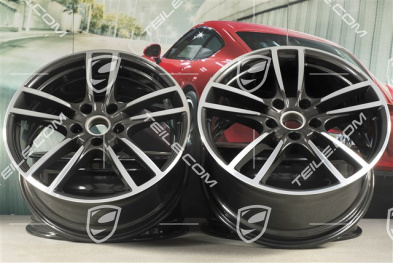 20-inch Cayenne Sport wheel rim set, 10,5J x 20 ET64 + 9J x 20 ET50,