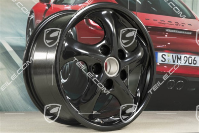 17-inch Carrera wheel, 8,5J x 17 ET50, black high gloss