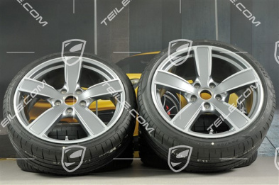 20" Carrera Sport koła letnie komplet, felgi 8,5J x 20 ET57 + 10,5J x 20 ET47 + opony letnie Pirelli P Zero 235/35 ZR20 + 265/35 ZR20, z czujnikami ciśnienia