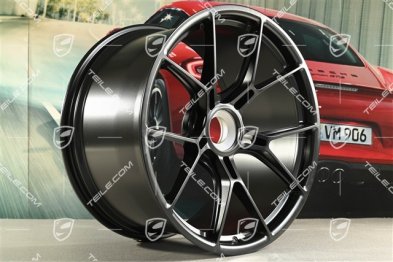 20"+21" GT3 Felgen Satz, 9,5J x 20 ET46 + 12J x 21 ET45, schwarz seidenmatt