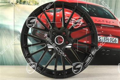 22-inch RS Spyder wheel rim, front, 10J x 22 ET48, black satin-matt