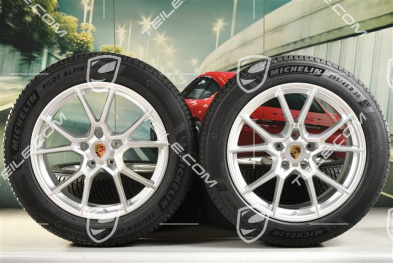 20" Cayenne S Winterräder Satz, Felgen 9J x 20 ET50 + 10,5J x 20 ET64 + NEUE Michelin Pilot Alpin 5 SUV Winterreifen 255/55 R20 + 295/45 R20, mit RDK-Sensoren