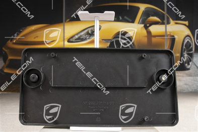 Rear bumper number / Licence plate support, black