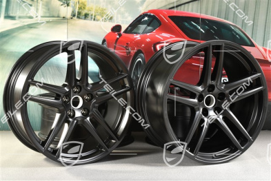 20" Felgensatz "Macan Turbo", 9J x 20 ET 26 + 10J x 20 ET19, BORBET, schwarz seidenmatt