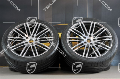21-inch summer wheels set Turbo III, rims 10J x 21 ET50 + NEW Yokohama summer tyres 295/35 R21, with TPMS