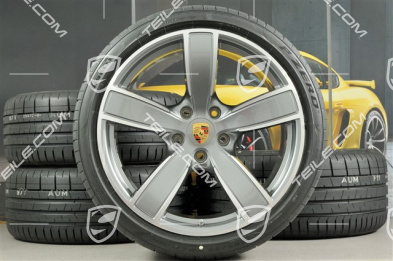 20" Carrera Sport koła letnie komplet, felgi 8,5J x 20 ET57 + 10,5J x 20 ET47 + opony letnie Pirelli P Zero 235/35 ZR20 + 265/35 ZR20, z czujnikami ciśnienia