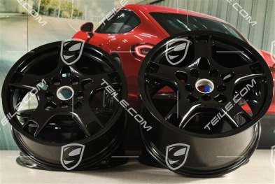 19" Komplet felg Carrera S, 8J x 19 ET57 + 11J x 19 ET67, czarny