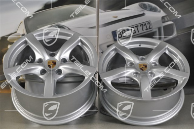 17-inch Cayman II wheel set, front 7J x 17 ET55 + rear 8,5J x 17 ET40