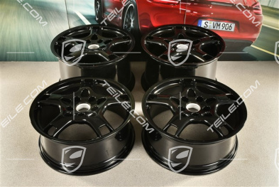 19" Komplet felg Carrera S, 8J x 19 ET57 + 11J x 19 ET67, czarny