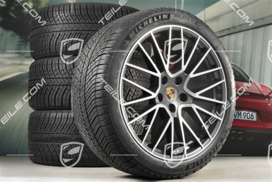 21-inch Cayenne COUPÉ RS Spyder winter wheel set, rims 9,5J x 21 ET46 + 11,0J x 21 ET49 + NEW Michelin Pilot Alpin 5 275/40 R21 + 305/35 R21, with TPMS