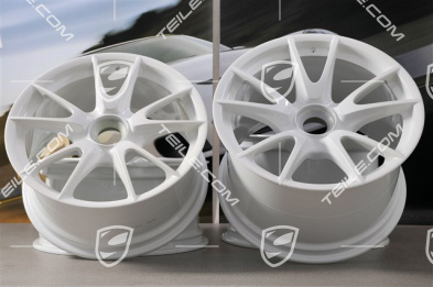 19-inch GT3RS II 4.0 / GT2RS wheel set, white, front 9J x 19 ET47+ rear 12J x 19 ET48