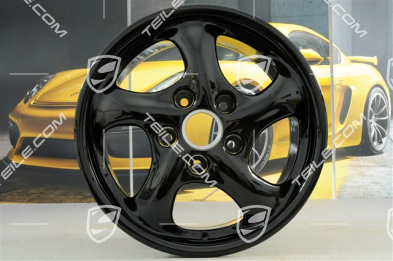 17" felga Carrera, 9J x 17 ET55, czarny wysoki połysk