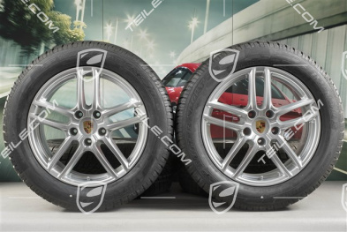 19-inch winter wheels set "Cayenne Turbo IV" facelift 2014->, alloy rims 8,5J x 19 ET59 + Dunlop winter tyres 265/50 R19, with TPM, DOT 15