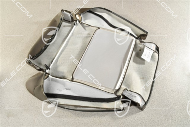 Tapicerka siedziska fotela, fotel sportowy, skóra, popielata agate grey, L