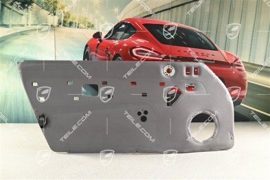 Panel wykończeniowy drzwi, skóra syntetyczna, klasyczna szarość, L
