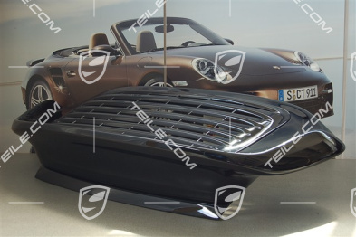 Turbo rear spoiler, incl. rear bonnet (engine lid), set incl. grille and all attachment parts