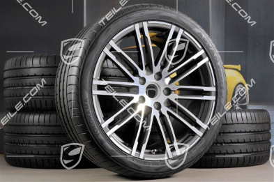 21-inch summer wheels set Turbo III, rims 10J x 21 ET50 + NEW Yokohama summer tyres 295/35 R21, with TPMS