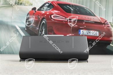 Abdeckung des Porsche Communication Management (PCM) SIM-Karte und CD / DVD-Steckplatz, Leder Schwarz
