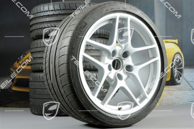 19-inch Carrera S II summer wheel set, rims 8J x 19 ET57 + 11J x 19 ET51 + NEW Michelin summer tyres 235/35 R19 + 305/30 R19