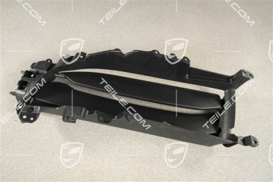 Radiator grille shutter / cooling air controls flap,ventilation grille, black matte, R