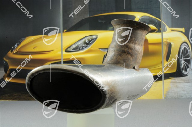 Końcówka rury wydechowej, C2/C4/GT3, R Końcówka rury wydechowej, C2/C4/GT3, R