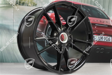 20" Felga Carrera, 11J x 20 ET66, do kół zimowych, czarny wysoki połysk