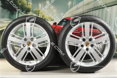 20" Koła letnie Panamera Design 2, felgi 9,5J x 20 ET71 + 11,5J x 20 ET68 + opony letnie Hankook 275/40 ZR20 + 315/35 ZR20, z czujnikami ciśnienia