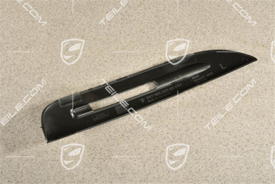 Spyder, Front bumper Position light trim, Satin black, L