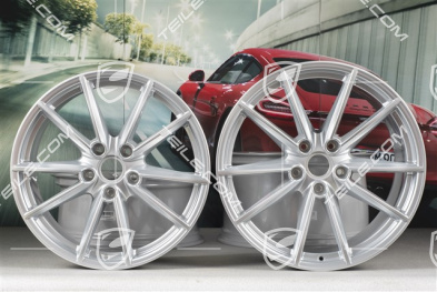 20+21" Felgensatz Carrera S, Felgen: vorne 8,5J x 20 ET53 + hinten 11,5J x 21 ET67, Brilliantchromlack
