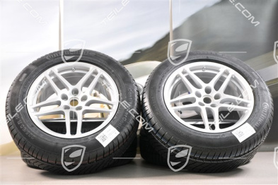 18" "Macan S" koła zimowe komplet, felgi 8J x 18 ET21 + 9J x 18 ET21, opony zimowe Continental ContiWinterContact 235/60 ZR 18 + 255/55 ZR 18, z czujnikami ciśnienia
