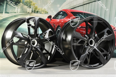 21" Felgensatz Cross Turismo Design, 9,5J x 21 ET60 + 11,5J x 21 ET66, in Schwarz Seidenmatt