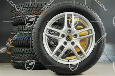19" Koła zimowe Cayenne Turbo, 4x felgi 8,5 J x 19 ET 59 + 4x opony zimowe Dunlop 265/50 R 19 110V XL M+S, z czujnikami ciśnienia RDK