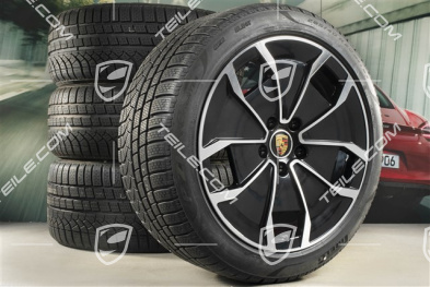20" koła zimowe Turbo Aero Design, komplet, felgi 9J x 20 ET54 + 11J x 20 ET60, opony zimowe Pirelli 245/45 R20 + 285/40 R20