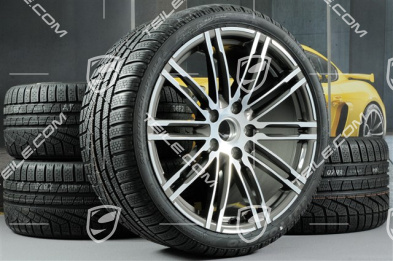 20" Komplet kół zimowych Turbo III, 8,5J x 20 ET51 + 11J x 20 ET70, opony zimowe Pirelli 245/35 ZR20 + 295/30 ZR20, bez czujników ciśnienia RDK
