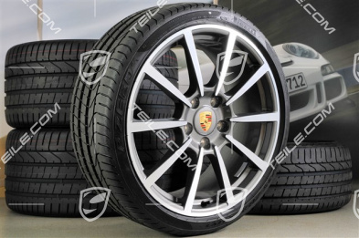 20" summer wheel set Carrera Classic II, wheel 8,5J x 20 ET51 + 11J x 20 ET52 + Tyres 245/35 ZR20 + 305/30 ZR20, TPMS