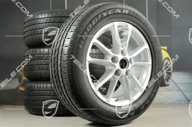 18" all-season wheel set, Cayenne facelift 2014-> rims 8J x 18 ET53 + NEW GoodYear Eagle LS2 all-season tyres 255/55 R18, TPMS