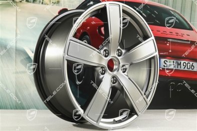 20" Komplet felg Carrera Sport, 8,5J x 20 ET57 + 10,5J x 20 ET51, platynowy satynowy półmat