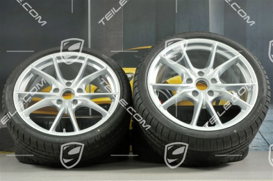 20-inch winter wheels set Carrera S (IV), rims 8,5J x 20 ET49 + 11J x 20 ET78 + NEW Pirelli Sottozero II winter tyres 245/35 R20 + 295/30 R20