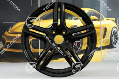 20" komplet felg Turbo, 10,5J x 20 ET71 + 9,5J x 20 ET71, do użytku w zimie, czarne - wysoki połysk