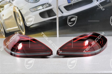 Rear light black-red, facelift, set (L+R)