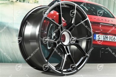 20"+21" GT3 Felgen Satz, 9,5J x 20 ET46 + 12J x 21 ET45, schwarz seidenmatt