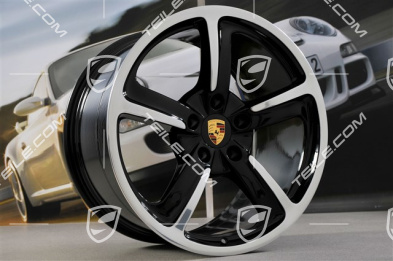 20" Sport Techno Felgen Satz, 9J x 20 ET51 + 11,5J x 20 ET48, schwarz hochglanz