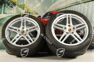 19-inch winter wheels set "Carrera", rims 8,5J x 19 ET50 + 11J x 19 ET77 + Pirelli Sottozero II winter tyres 235/40 R19 + 295/35 R19