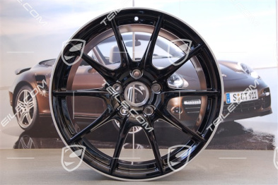 19" Boxster Spyder Felgensatz, Sondermodell Black Edition, schwarz, 10J x 19 ET42 + 8,5J x 19 ET55
