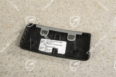 Schliessteil, Blende für Schalttafelverkleidung Luxorbeige, L