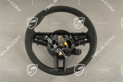 Kierownica sportowa GT, Race-Tex, czarna, multifunkcyjna, podgrzewana, Sport Chrono Plus