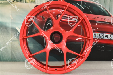 GT3RS Magnesium Leichtbau-Schmiederadsatz, Felgen 10J x 20 ET45 + 13J x 21 ET31, Pyrored