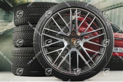 20/21-inch Turbo V winter wheel set, wheel rims 8,5J x 20 ET40 + 11J x 21 ET66 + NEW Goodyear winter tyres 245/35 R20 + 305/30 R21