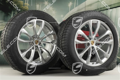 19-inch "Macan Design" winter wheels set, rims 8,5J x 19 ET21 + 9J x 19 ET21 + Pirelli winter tyres 235/55 R19 + 255/50 R19, with TPMS